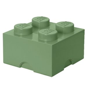 Storage Opbevaringsboks - 4 Knopper - 25x25x18 - Støvet Gr - Lego® Storage - Onesize - Boks