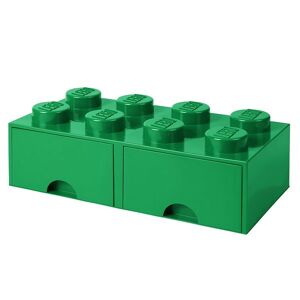 Storage Opbevaringsskuffe - 8 Knopper - 50x25x18 - Grøn - Lego® Storage - Onesize - Skuffe