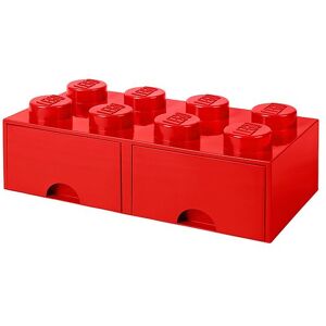 Storage Opbevaringsskuffe - 8 Knopper - 50x25x18 - Rød - Lego® Storage - Onesize - Skuffe