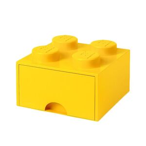 Storage Opbevaringsskuffe - 4 Knopper - 25x25x18 - Gul - Lego® Storage - Onesize - Skuffe