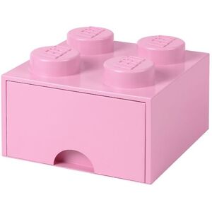 Storage Opbevaringsskuffe - 4 Knopper - 25x25x18 - Lys Lil - Lego® Storage - Onesize - Skuffe