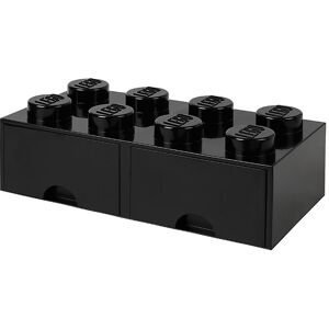 Storage Opbevaringsskuffe - 8 Knopper - 50x25x18 - Sort - Lego® Storage - Onesize - Skuffe