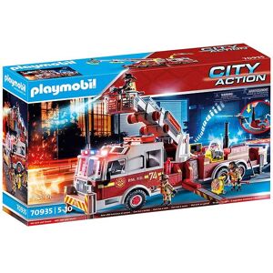 City Action - Brandbil: Us Tower Stige - 70935 - 113 D - Playmobil - Onesize - Legetøj