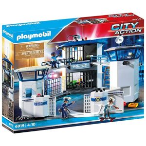 City Action - Politistation Med Fængsel - 6919 - 256 D - Playmobil - Onesize - Legetøj