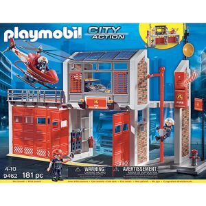 City Action - Stor Brandstation - 9462 - 181 Dele - Playmobil - Onesize - Legetøj