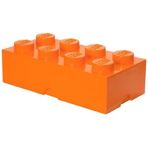 Storage Opbevaringsboks - 50x25x18 - 8 Knopper - Bright Or - Onesize - Lego® Storage Boks