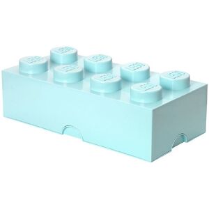 Storage Opbevaringsboks - 8 Knopper - 50x25x18 - Aqua Ligh - Lego® Storage - Onesize - Boks