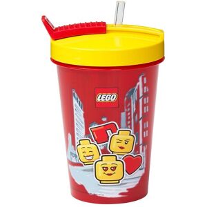 Storage Drikkedunk M. Sugerør - 500 Ml - Iconic Girl - Bri - Lego® Storage - Onesize - Drikkedunk