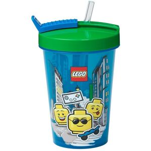 Storage Drikkedunk M. Sugerør - 500 Ml - Iconic Boy - Brig - Lego® Storage - Onesize - Drikkedunk