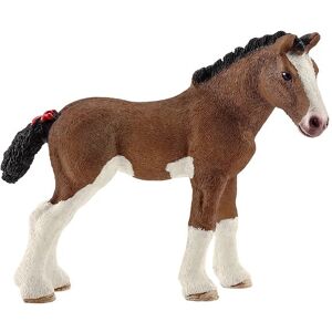 Schleich Dyr - H: 8,5 Cm - Clydesdale Føl 13810 - Schleich - Onesize - Legetøjsdyr