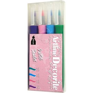 Artline Tuscher - Decorite Brush - 4 Stk. - Pastel - Artline - Onesize - Tusch