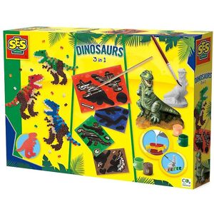 Ses Creative Kreasæt - Dinosaurs - 3i1 - Ses Creative - Onesize - Kreasæt