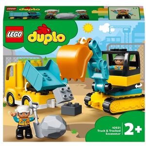 Duplo - Lastbil Og Gravemaskine På Larvefødder 10931 - 20  - Onesize - Lego® Klodser