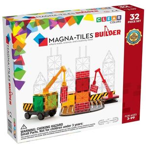 Magna-Tiles Magnetsæt - 32 Dele - Builder - Onesize - Magna-Tiles Magnetlegetøj