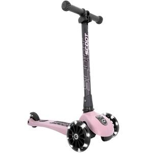 Scoot And Ride Highway Kick 3 - Led - Rose - Onesize - Scoot And Ride Løbehjul