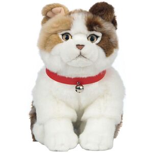 Living Nature Bamse - 22x20 Cm - Scottish Fold Kat - Brun/hvid - Living Nature - Onesize - Bamse