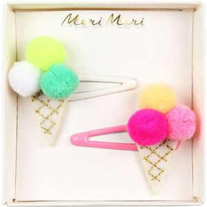 Meri Meri Hårspænde - Ice Cream Pompom Hair Clips - Meri Meri - Onesize - Hårpynt