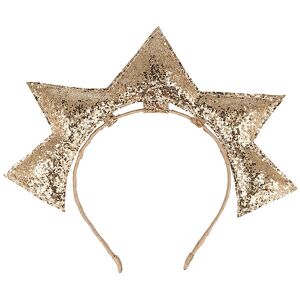 Meri Meri Hårbøjle - Udklædning - Gold Puffy Star Headband - Meri Meri - Onesize - Udklædning