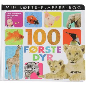 Alvilda Bog - Min Løfte-Flapper-Bog - 100 Første Dyr - Dansk - Alvilda - Onesize - Bog