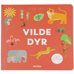 Alvilda Bog - Kig Ind - Vilde Dyr - Dansk - Alvilda - Onesize - Bog