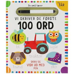 Alvilda Bog - Skriv Og Visk Ud - De Første 100 Ord - Dansk - Alvilda - Onesize - Bog