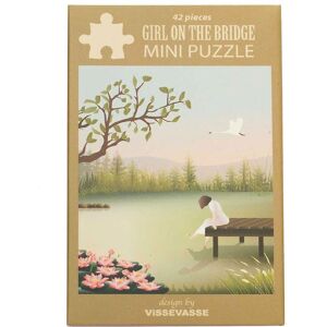 Vissevasse Puslespil - Mini - 10x13 Cm - Girl On The Bridge - Vissevasse - Onesize - Puslespil