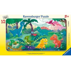 Ravensburger Puslespil - 15 Brikker - Baby Dinosaur Friends - Ravensburger - Onesize - Puslespil