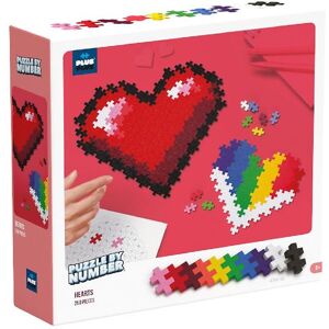 Plus-Plus Puzzle By Number - 250 Stk. - Hearts - Onesize - Plus-Plus Klodser