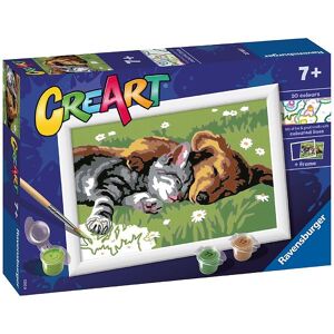 Ravensburger Creart Malesæt - Sleeping Cats And Dogs - Ravensburger - Onesize - Kreasæt