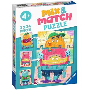 Ravensburger Puslespil - 3x24 Brikker - Mix & Match - Ravensburger - Onesize - Puslespil