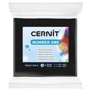Cernit Polymer Ler - Number One - 250g - Sort - Cernit - Onesize - Ler