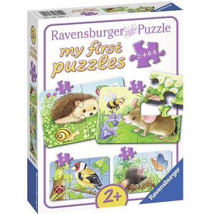 Ravensburger Puslespil - My First - 4 Forskellige - Sweet Garden - Ravensburger - Onesize - Puslespil