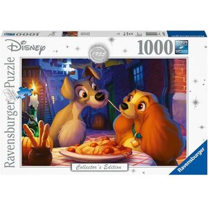 Ravensburger Puslespil - 1000 Brikker - Disney - Lady Og Vagabon - Ravensburger - Onesize - Puslespil