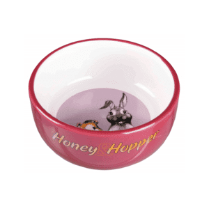 Trixie Honey & Hopper Keramik Skål Rød