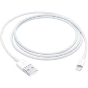 Apple iPad/iPhone/iPod Tilslutningskabel [1x Apple Lightning-stik - 1x USB 2.0 stik A] 1.00 m Hvid