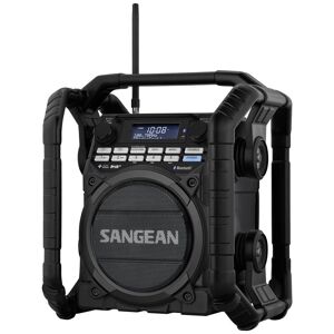 Sangean Byggepladsradio Sangean Utility-40 DBT DAB+, FM Batteriopladningsfunktion, genopladelig, vandtæt, stødsikker Sort