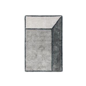 Rug Solid, Illusion gulvtæppe, bambussilke, grå, 140x200 cm
