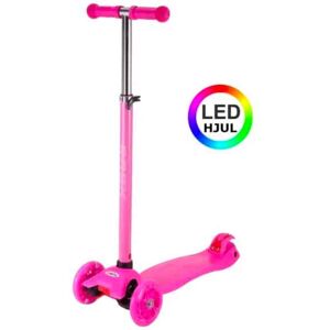 Rask Løbehjul Til Børn Med Led Hjul Pink 67-77cm Pink