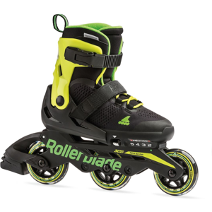 Rollerblade Microblade 3wd Justerbar Inline Rulleskøjte Sort/lime Grøn 28-32 Sort