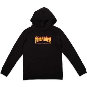 Thrasher Flame Logo Hættetrøje Børn Sort XS-4år Sort