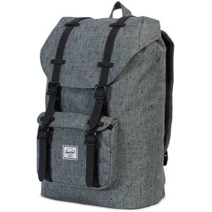 Herschel Little America Rygsæk Scattered Raven Crosshatch Black Rubber 17l One size Sort