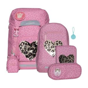 Beckmann Skoletaske 22l Furry,  Sæt Af 7 Dele One size Pink