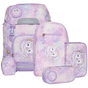 Beckmann Skoletaske 22l Unicorn Princess Purple Sæt Af 6 Dele One size Lilla