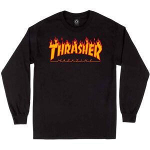 Thrasher Flame Sweatshirt Black L Sort