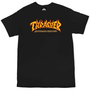 Thrasher T-Shirt Fire Logo Black XL Sort