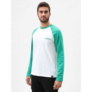 Dickies Baseball Langærmet T-Shirt Emerald XL Hvid