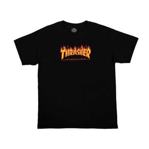 Thrasher Flame Logo T-Shirt Børn Sort XS-4år Sort