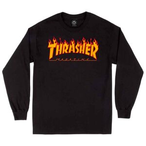 Thrasher Flame Sweatshirt Black M Sort