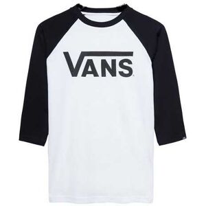 Vans Classic Raglan T-Shirt Børn Hvid/sort S 8-10 år Hvid