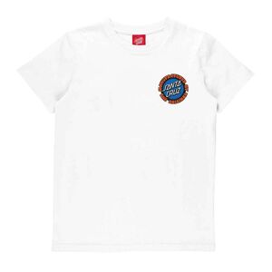 Santa Cruz Youth Speed Mfg Dot White T-Shirt S: 8-10 år Hvid